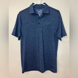 Under Armour Men's Heathered Navy Polo